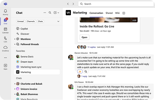 Video conferencing feature preview